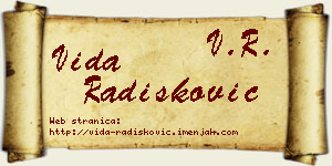 Vida Radišković vizit kartica